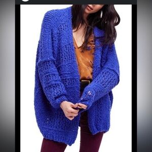 Free People Saturday Morning Open front cardigan Size M/L